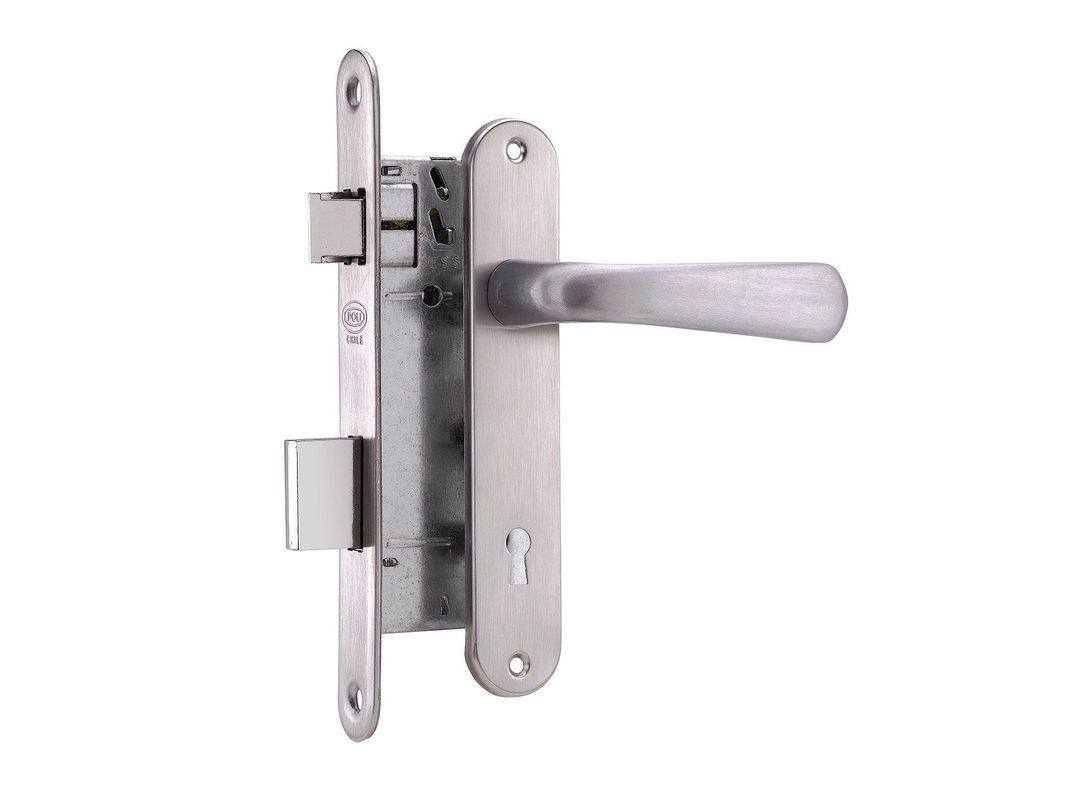Cerradura embutida manilla dormitorio Futura pac Poli-0