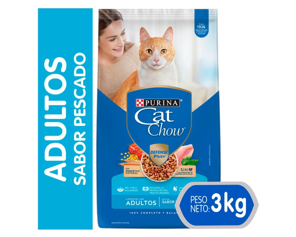 Alimento gato 3 kg pescado Cat Chow-0