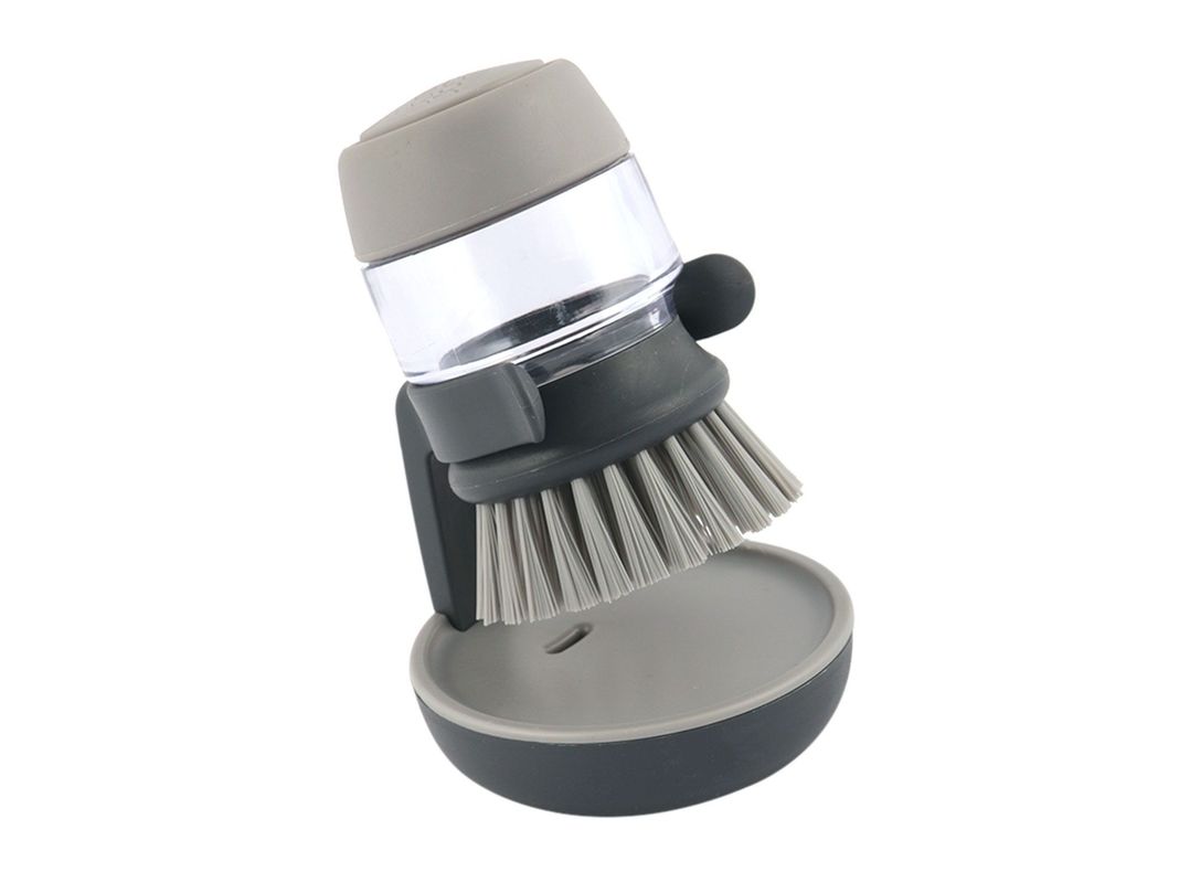 Cepillo con dispensador jabón gris Joseph Joseph-1