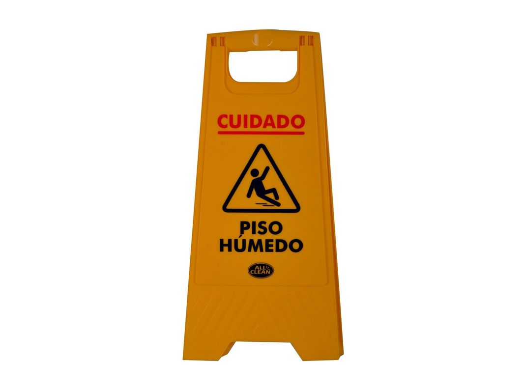 Señalética piso húmedo amarillo All clean-0