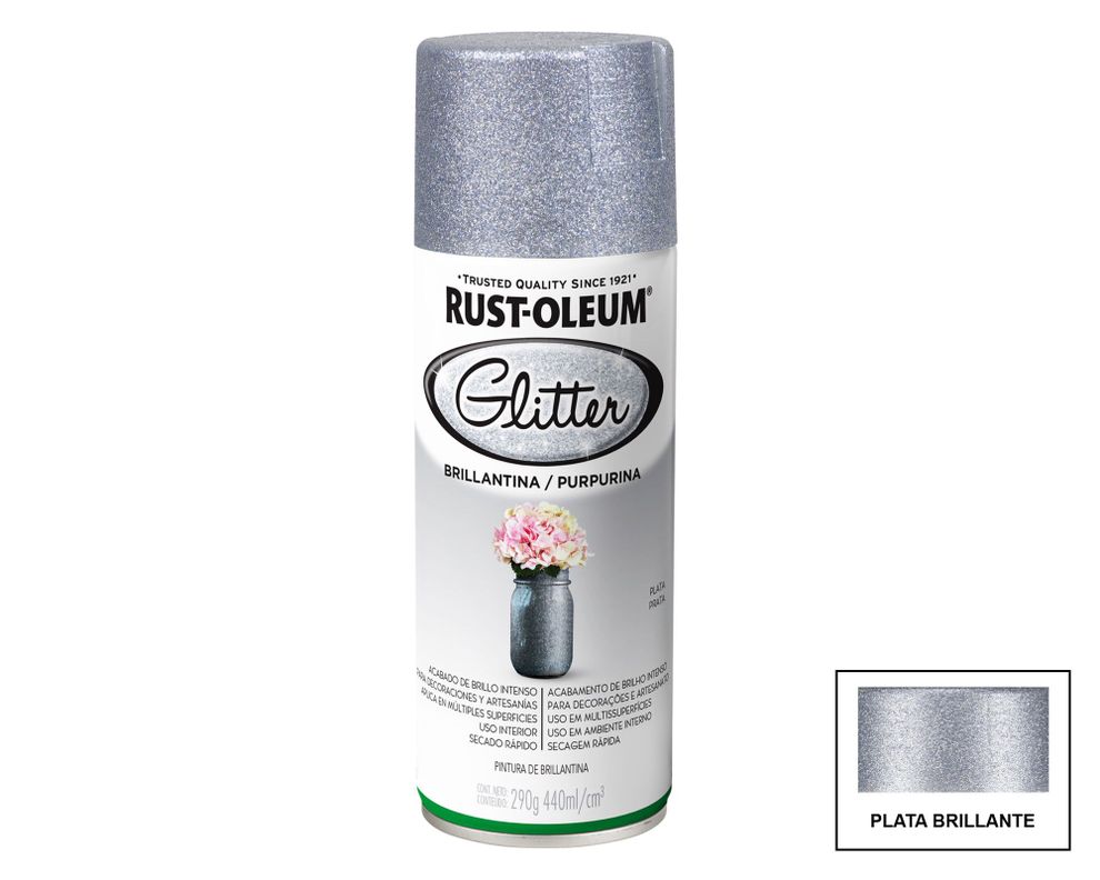 Pintura en spray 290 g Specialty Glitter plata brillante Rust-Oleum-0