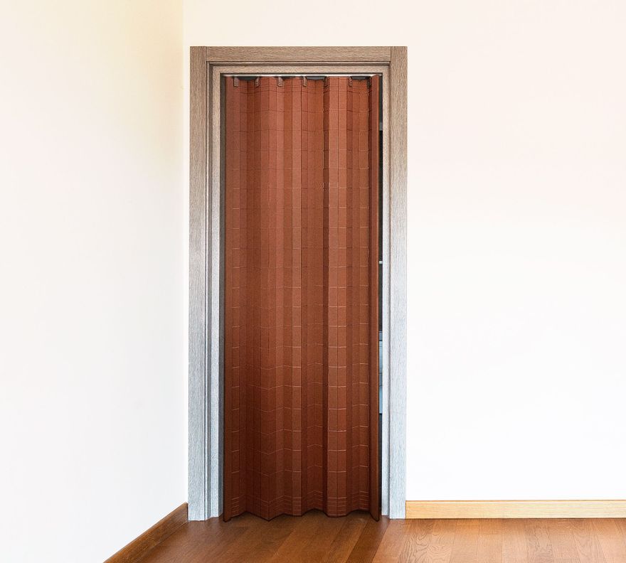 Puerta Plegable MDF Marrón 90x200 cm Termosole.-0