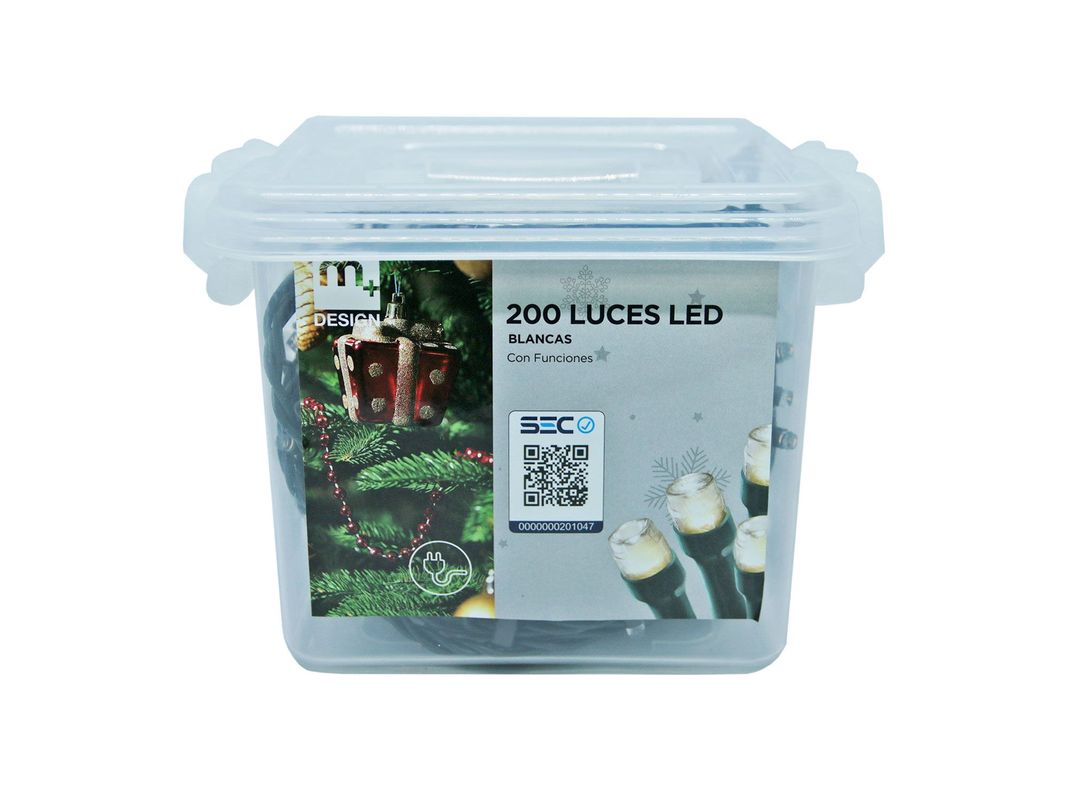 200 Luces de navidad LED funciones