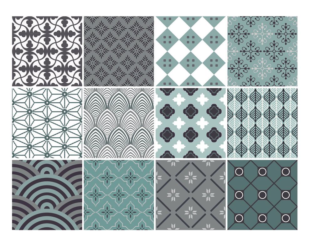 Vinilo adhesivo 15x15 cm menta 12 unidades-0