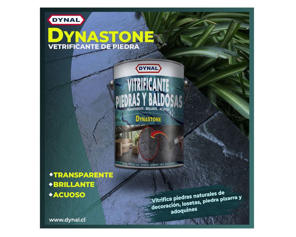 Vitrificante 1 galón Dynastone transparente brillante Dynal-2
