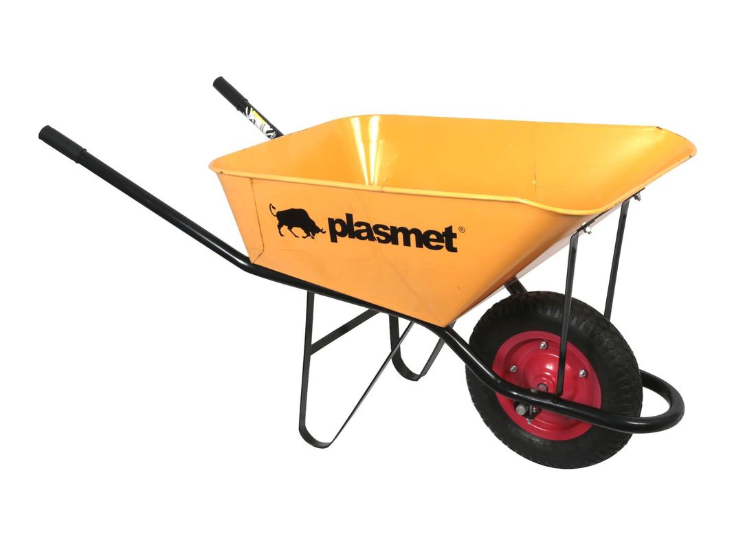 Carretilla concretera 90 litros CC-2 amarilla Plasmet-1