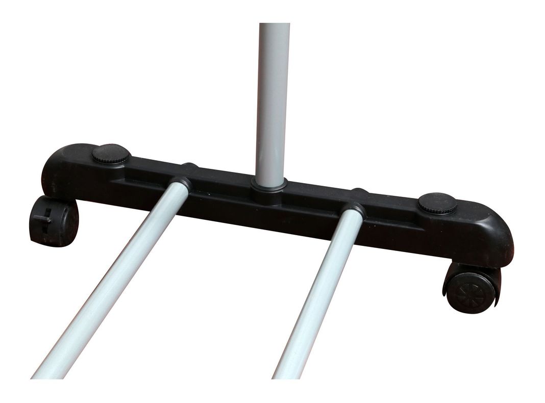 Colgador ropa extensible 145x43x165 cm barra intermedia doble ruedas Cotidiana-4
