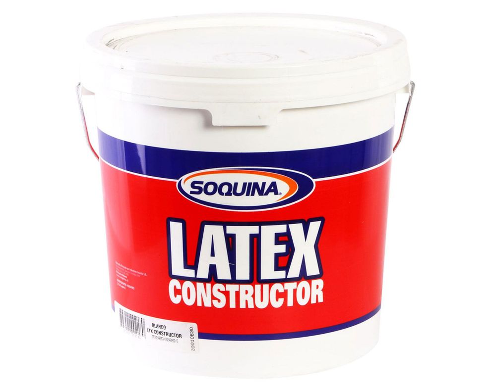 Látex 1 tineta Constructor blanco Soquina-0