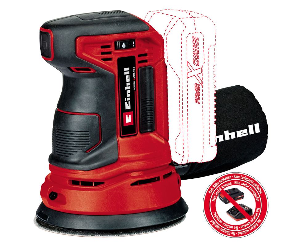 Lijadora orbital inalámbrica 18V TE-RS 18 Li Solo Einhell-0