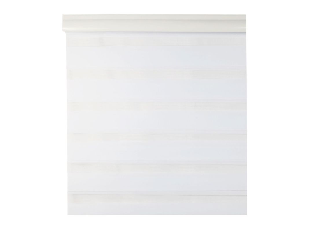 Cortina roller blackout zebra 120x250 cm blanco