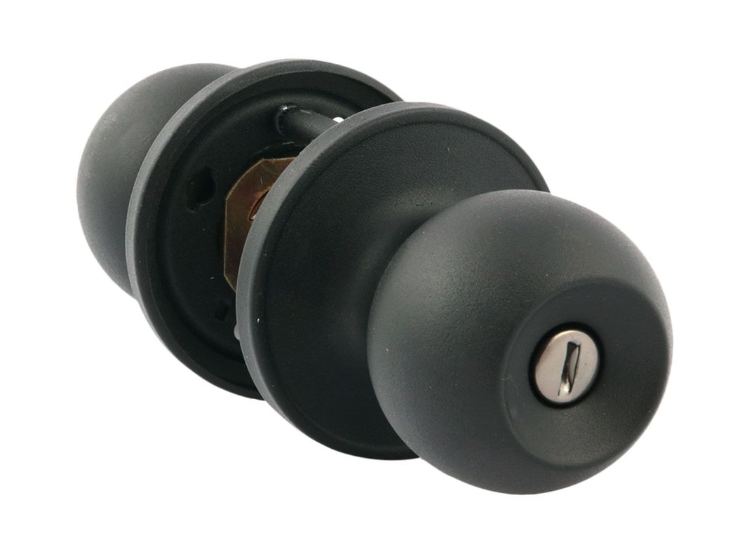 Cerradura pomo dormitorio/baño bola negro Arnik-2