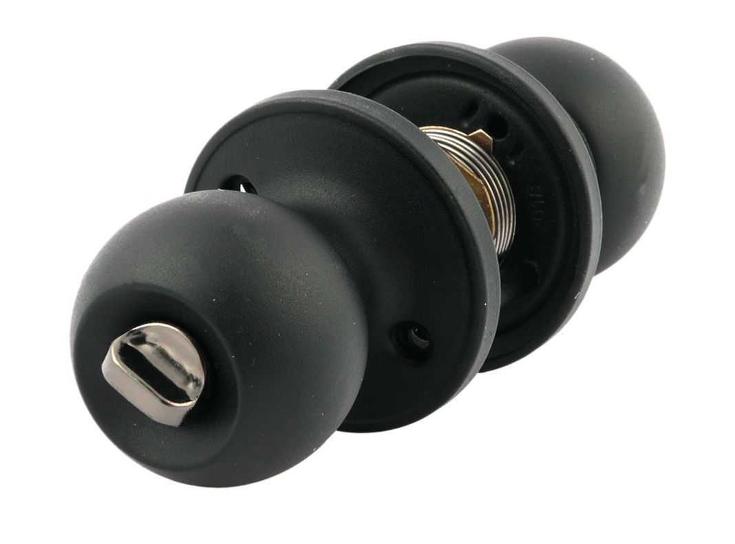 Cerradura pomo dormitorio/baño bola negro Arnik-3