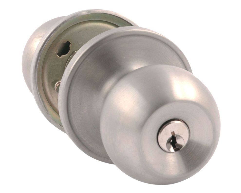 Cerradura pomo oficina/dormitorio bola acero Arnik-2