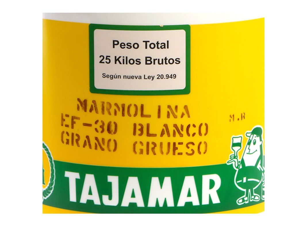 Marmolina 25 kg EF-30 blanco Tajamar-1