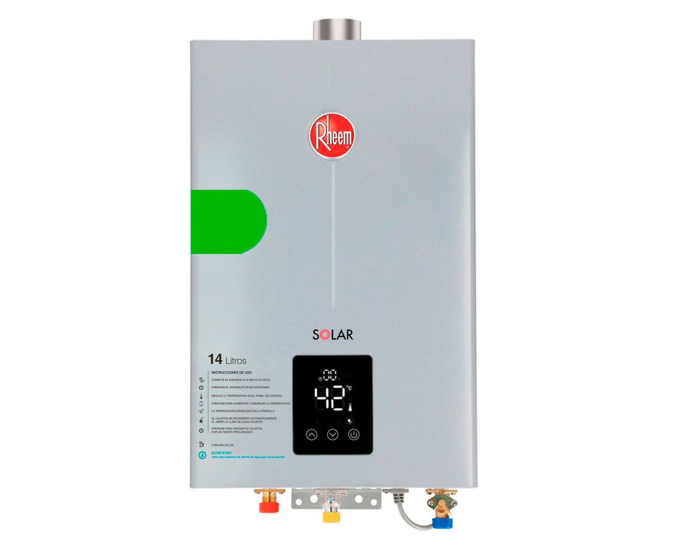 Calefont ionizado tiro forzado 14 litros gas licuado Modulante Rheem-0
