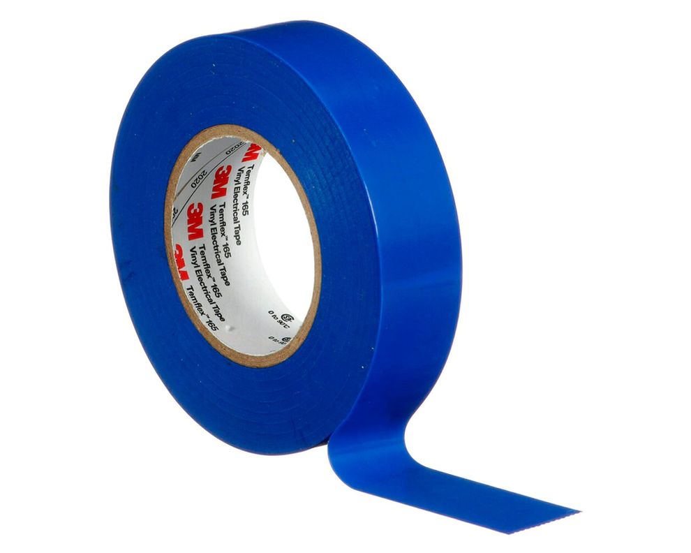 Cinta eléctrica 19 mm x 18,3 m Temflex 165 azul-1