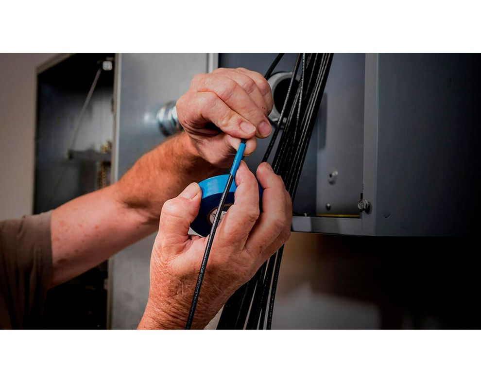 Cinta eléctrica 19 mm x 18,3 m Temflex 165 azul-2