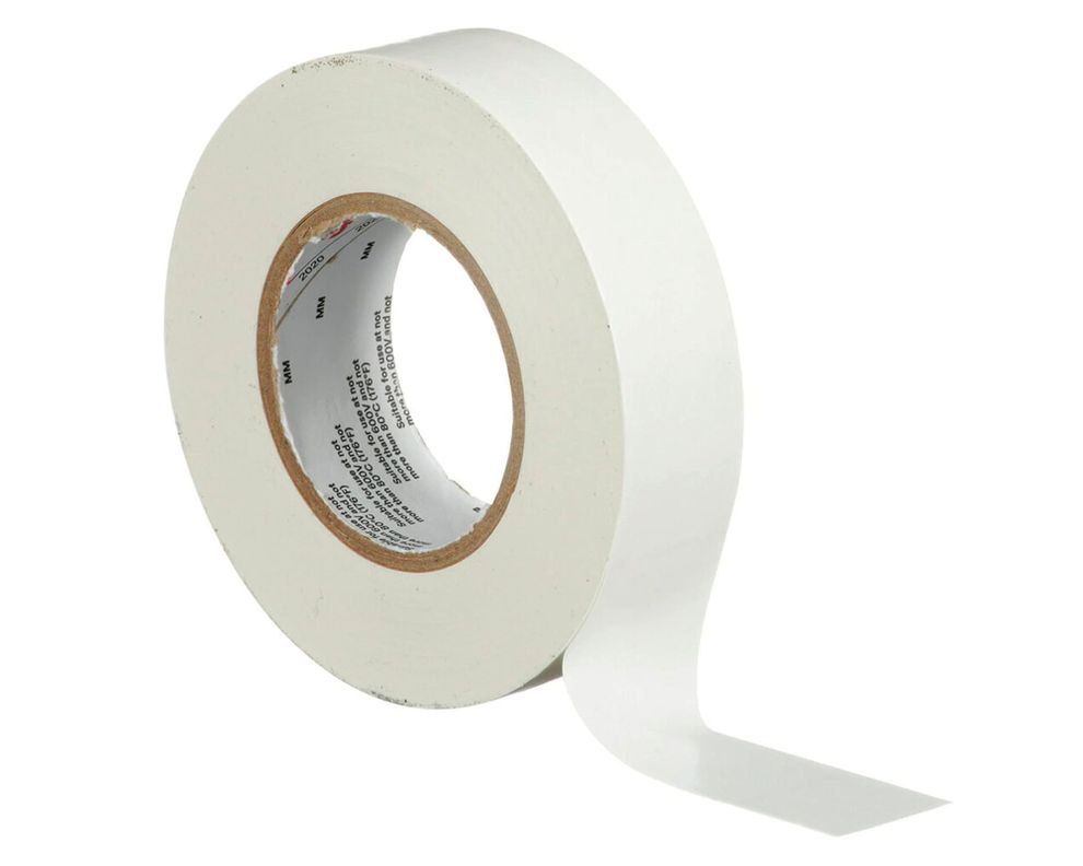 Cinta eléctrica 19 mm x 18,3 m Temflex 165 blanco-1