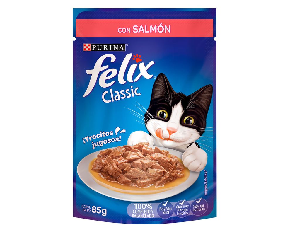 Alimento húmedo gatos 85 gr Sensaciones salmónFelix-1