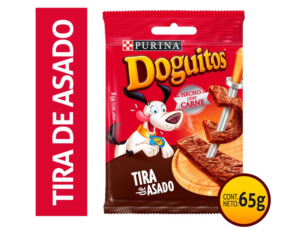 Snack perro 65 gr Tiras asado Doguitos-0