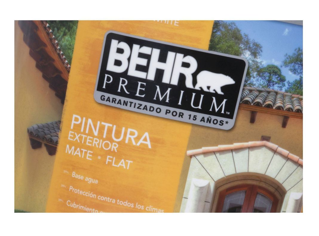 Esmalte al agua 1 tineta Premium blanco mate Behr-1