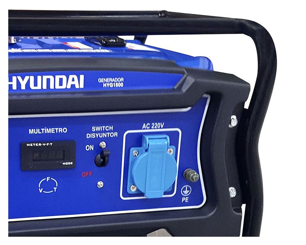 Generador a gasolina manual 1100W 6 lt 82HYG1500 Hyundai-1
