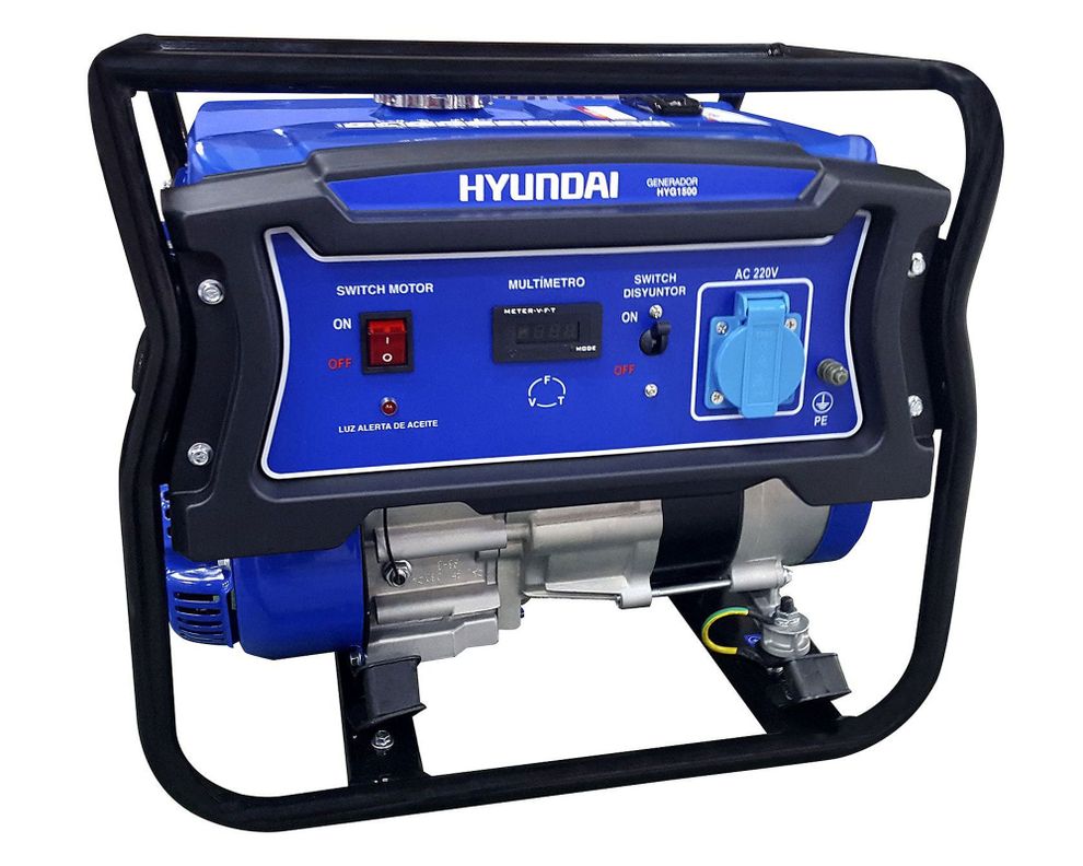 Generador a gasolina manual 1100W 6 lt 82HYG1500 Hyundai-0