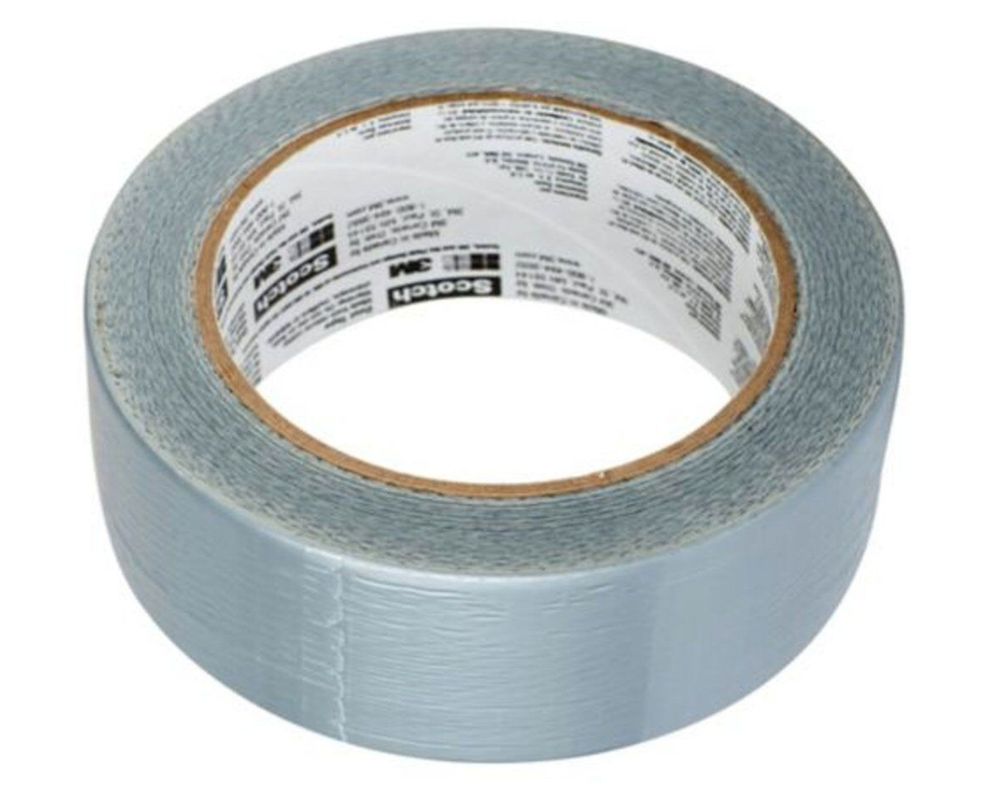 Cinta de tela duct tape Para Reparar 48 mm x 9.1 m gris 2 unidades-2