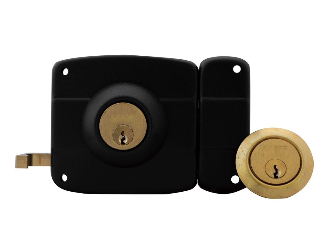Cerradura sobreponer acceso 210N negro Safer-2