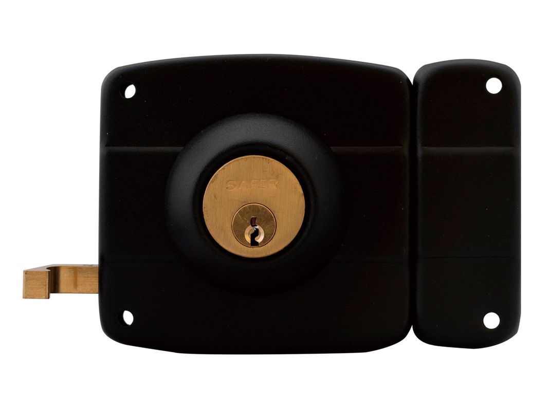 Cerradura sobreponer acceso 210N negro Safer-0