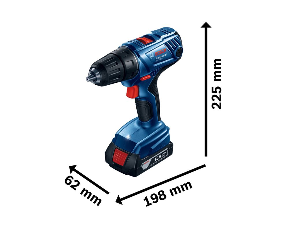 Taladro atornillador 18V GSR 180 LI azul-5