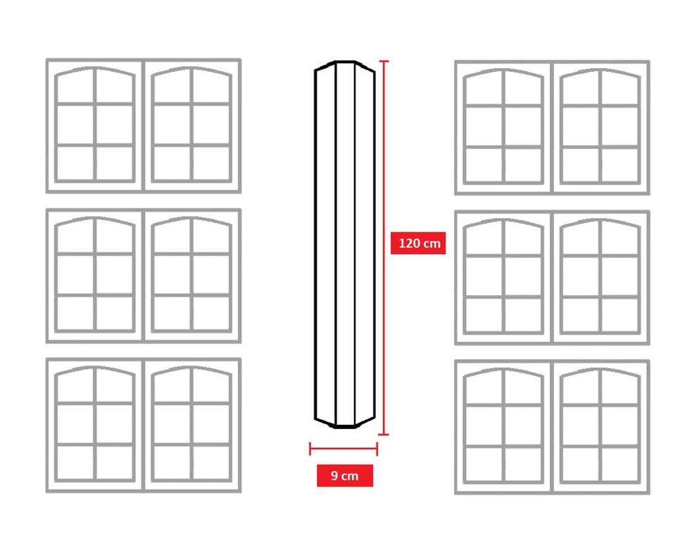 Ventana Pilar laminado Oregón 120x90 cm-6