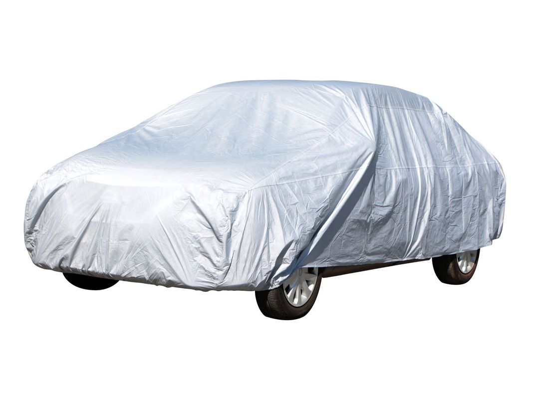 Cubre auto talla XL Premium impermeable gris Carlife-0