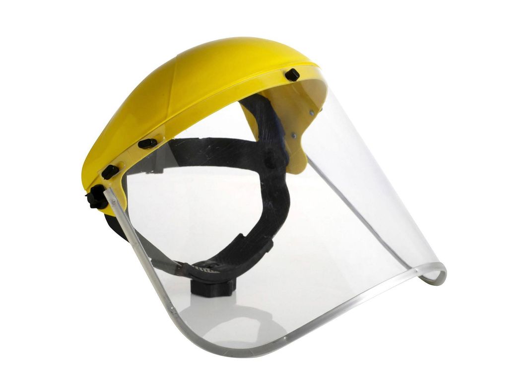 Visor policarbonato + casquete amarillo Steelpro-0