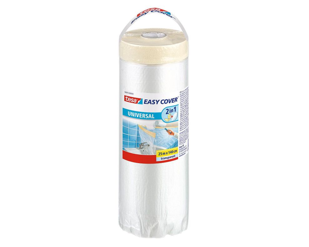 Plástico protector 1,4x25 m Easy cover Tesa-0