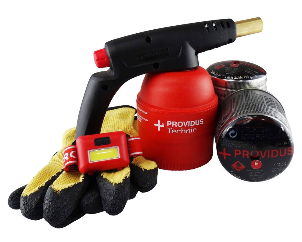 Soplete PG800 + cartucho gas 190 gr + guantes Providus.-1