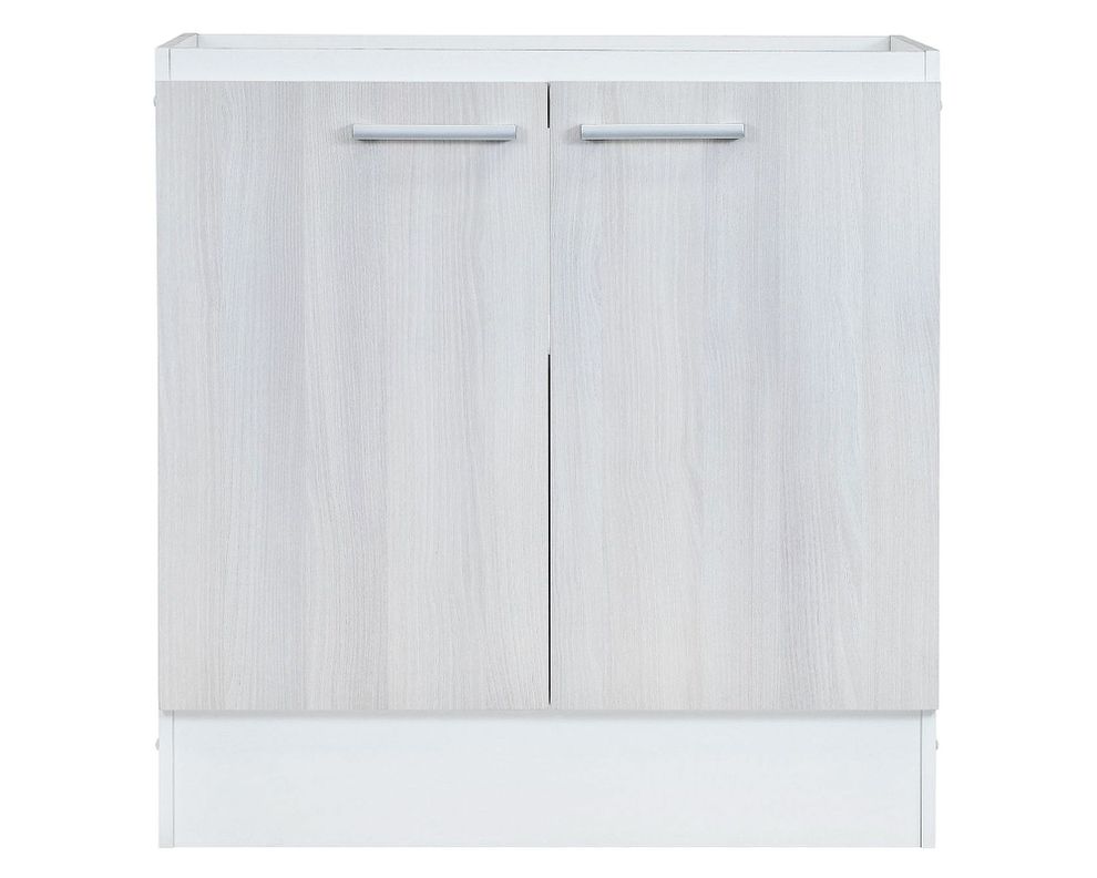 Mueble base 2 puertas blanco/ acacia Mobikit
