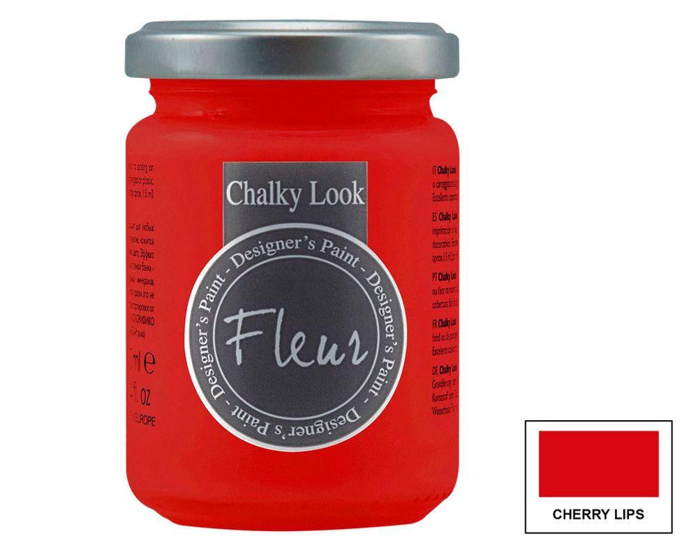 Pintura 130 ml Chalky look cherry lips mate Fleur-0