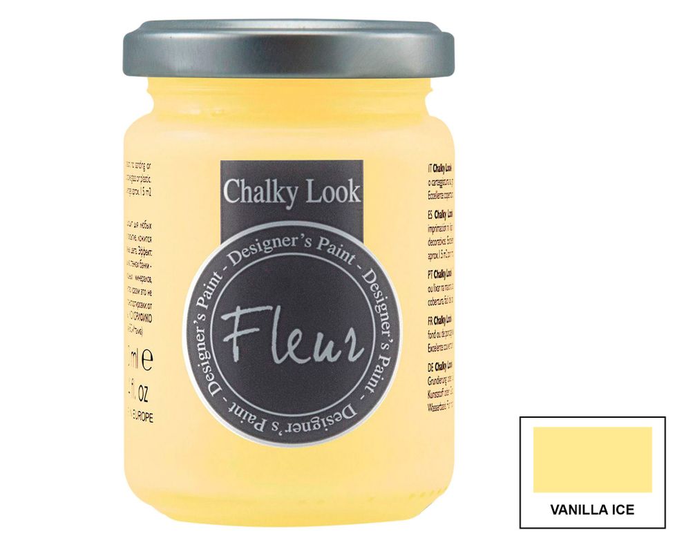 Pintura 130 ml Chalky look vanilla ice mate Fleur-0