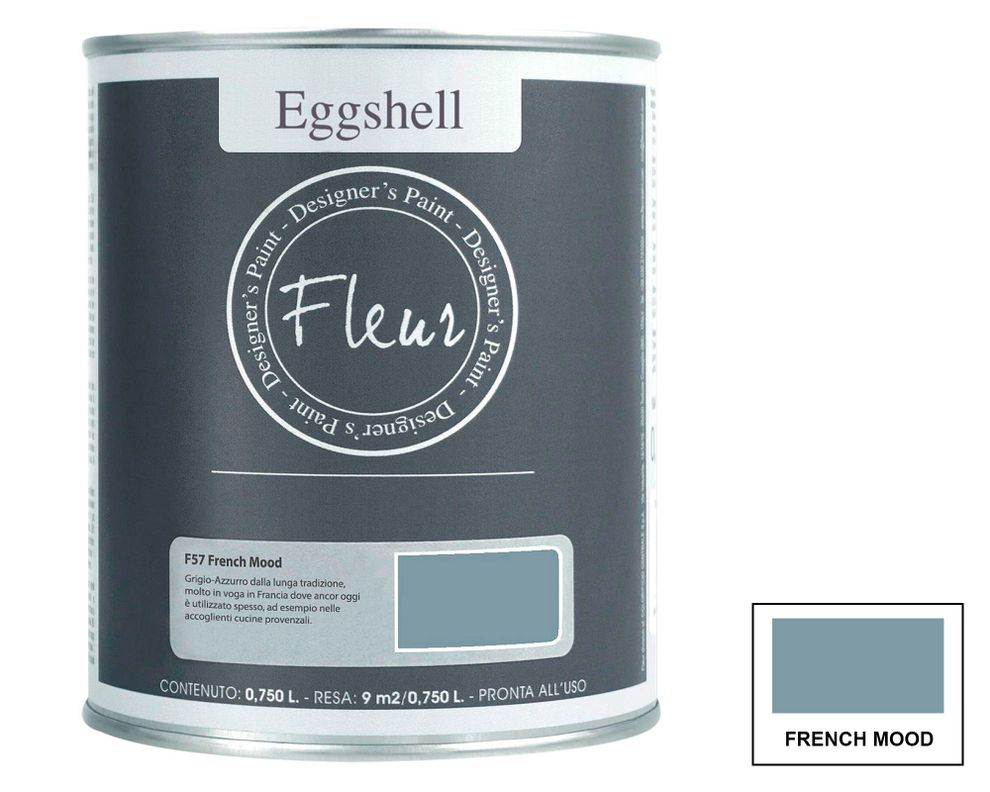 Pintura 750 ml Eggshell french mood semi satín Fleur-2