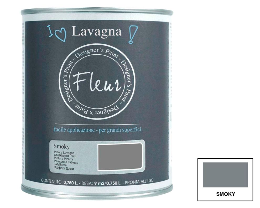 Pintura 750 ml Pizarrón smoky mate Fleur-2