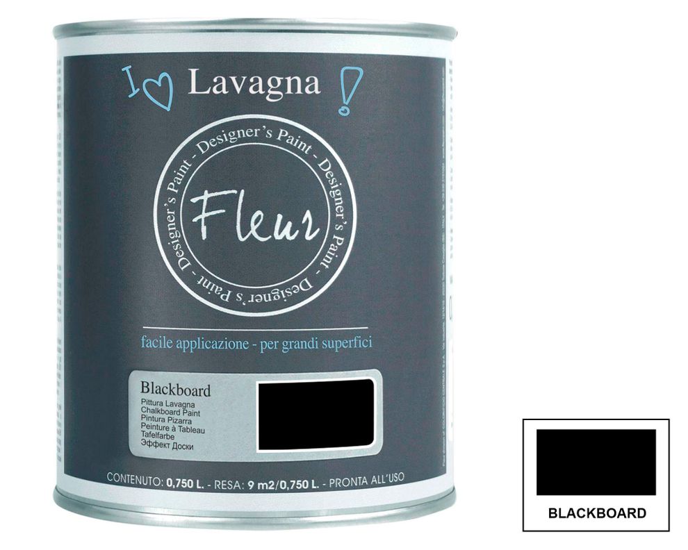Pintura 750 ml Pizarrón blackboard mate Fleur-2