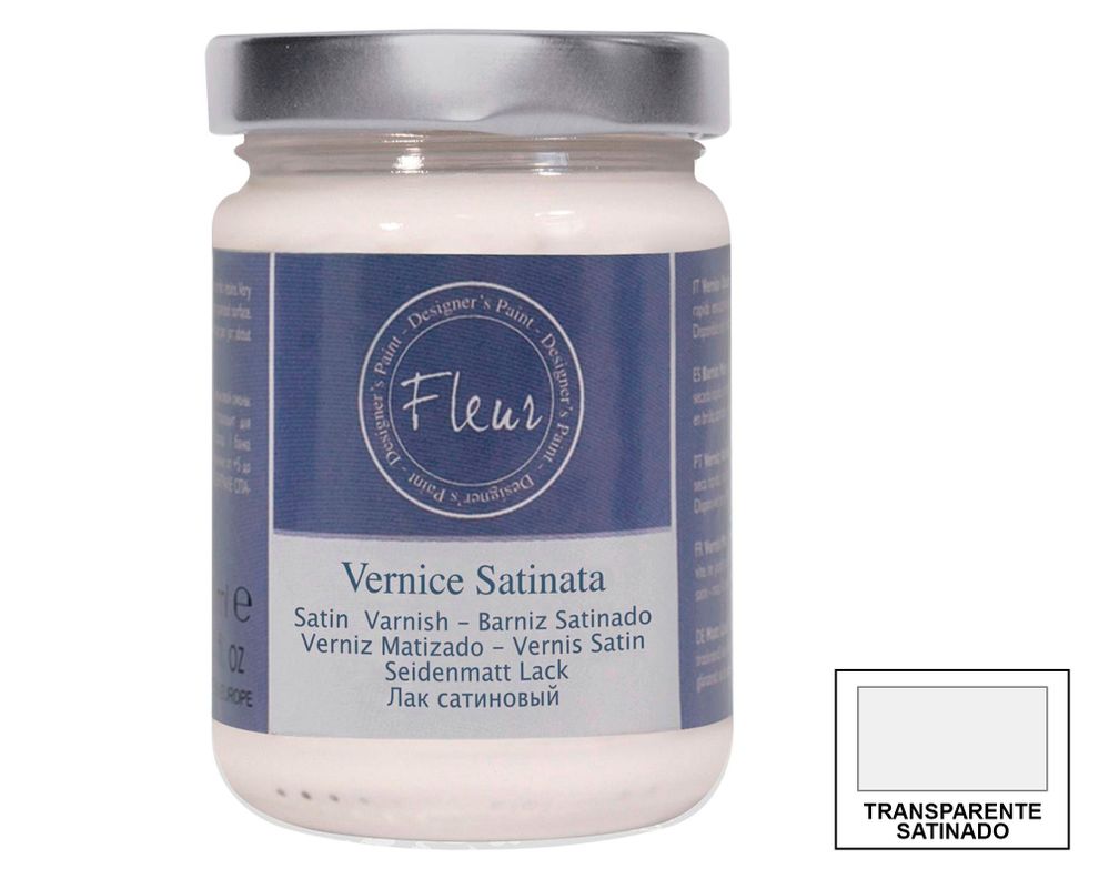Barniz 130 ml transparente satín Fleur-2
