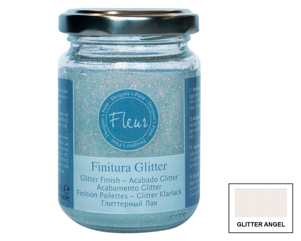 Barniz 130 ml Angel glitter tornasol brillante Fleur-0