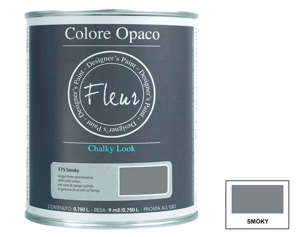 Pintura 750 ml Chalky look smoky mate Fleur-0