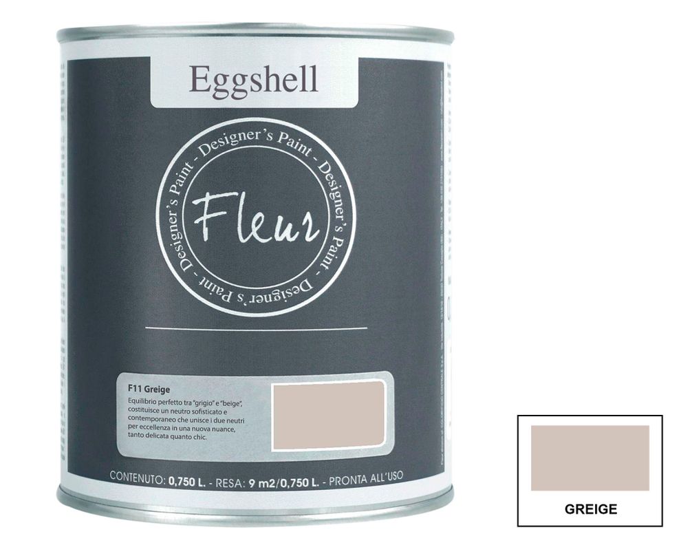 Pintura 750 ml Eggshell greige semi satín Fleur-2