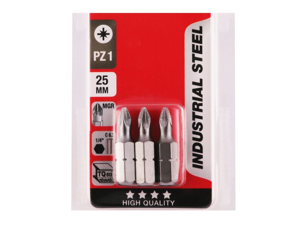 Puntas pozidriv PZ1 25 mm 3 unidades KWB-1