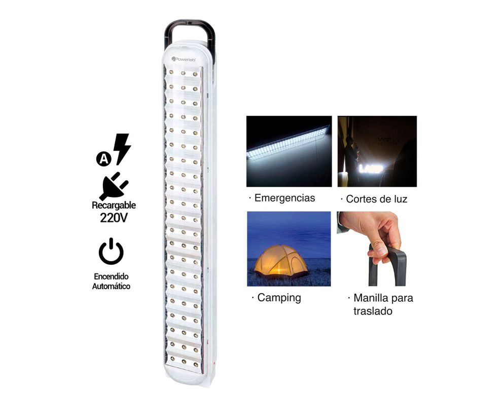 Lámpara de emergencia 63 LED 10 horas Powerlab-4