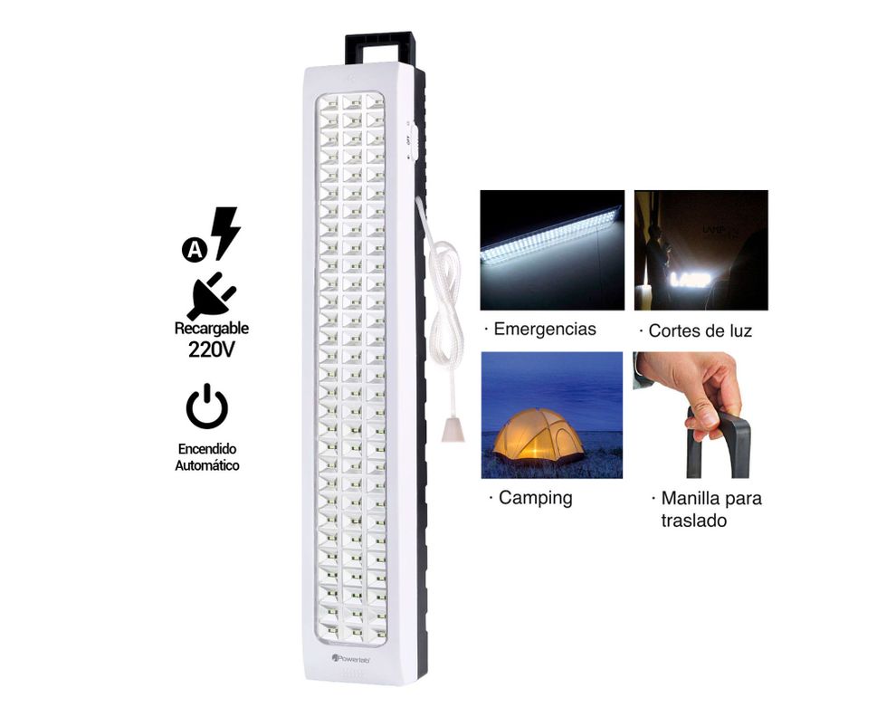 Lámpara de emergencia 90 LED 14 horas Powerlab-4
