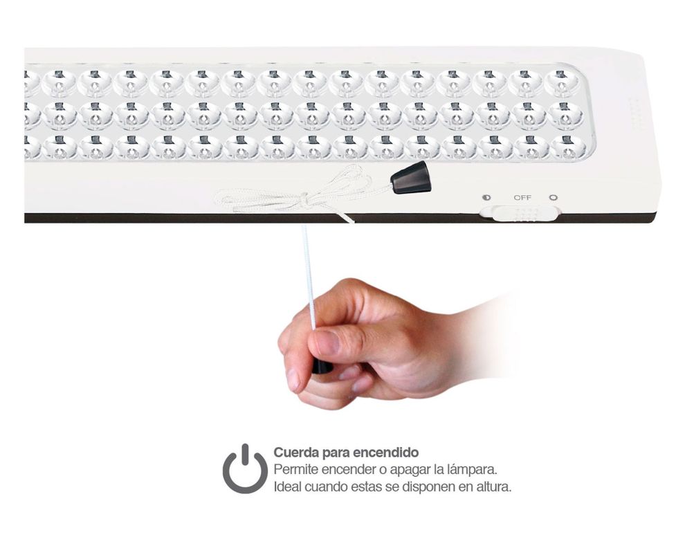 Lámpara de emergencia 120 LED 20 horas Powerlab-3